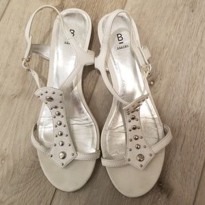 White Bakers studded strappy sandals